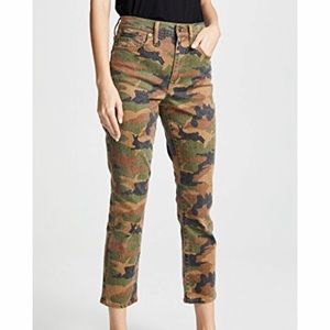 Madewell high rise slim camo boy Jean!